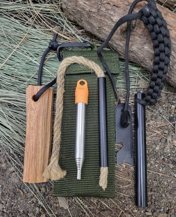 Fire Starting Kit Bushcraft Huge Ferro RodTactical Gear Survival Fire Starting EDC