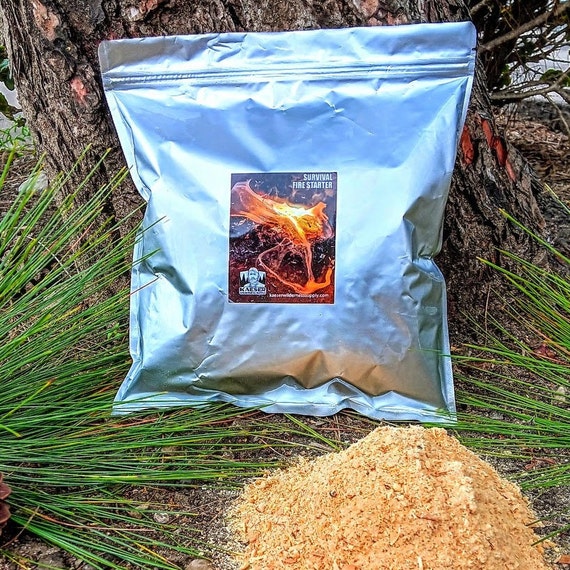 Fatwood Dust All Natural Fire Starter Camping Fireplaces Emergencies Survival