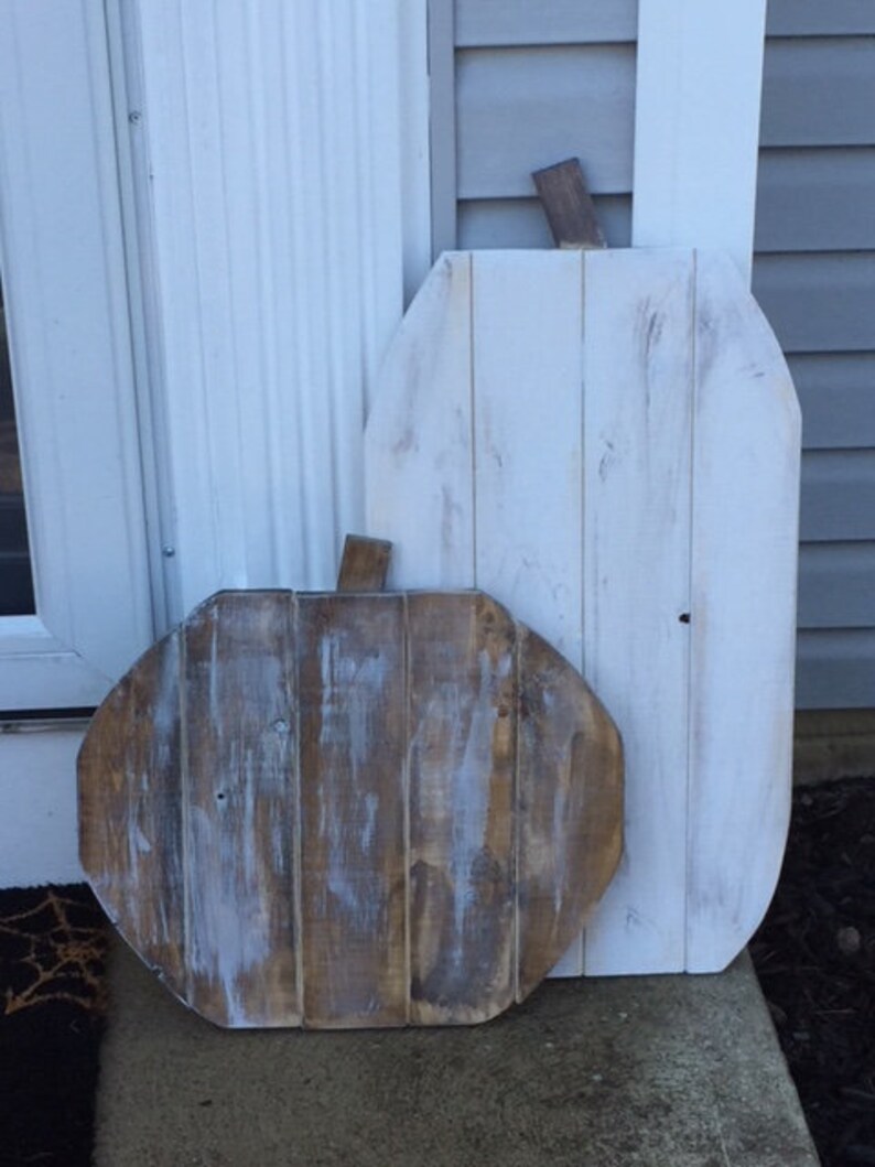 Fall Decor Halloween Decorations Rustic Wooden Pumpkins Set - Etsy
