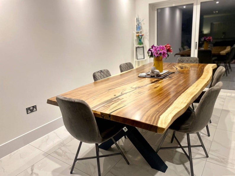 Bespoke Rustic Live Edge Solid Wood Kitchen Worktops and Etsy