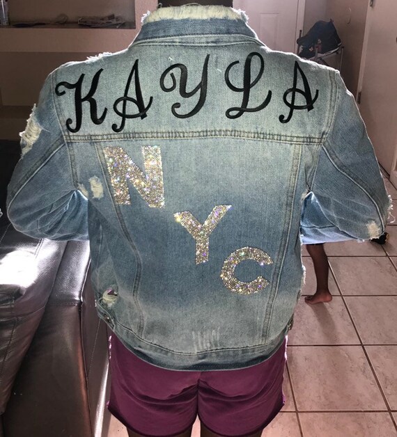 bling jean jacket