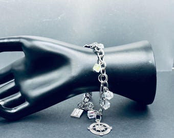 Stainless Steel Charm Bracelet | Teacher Appreciation Gift