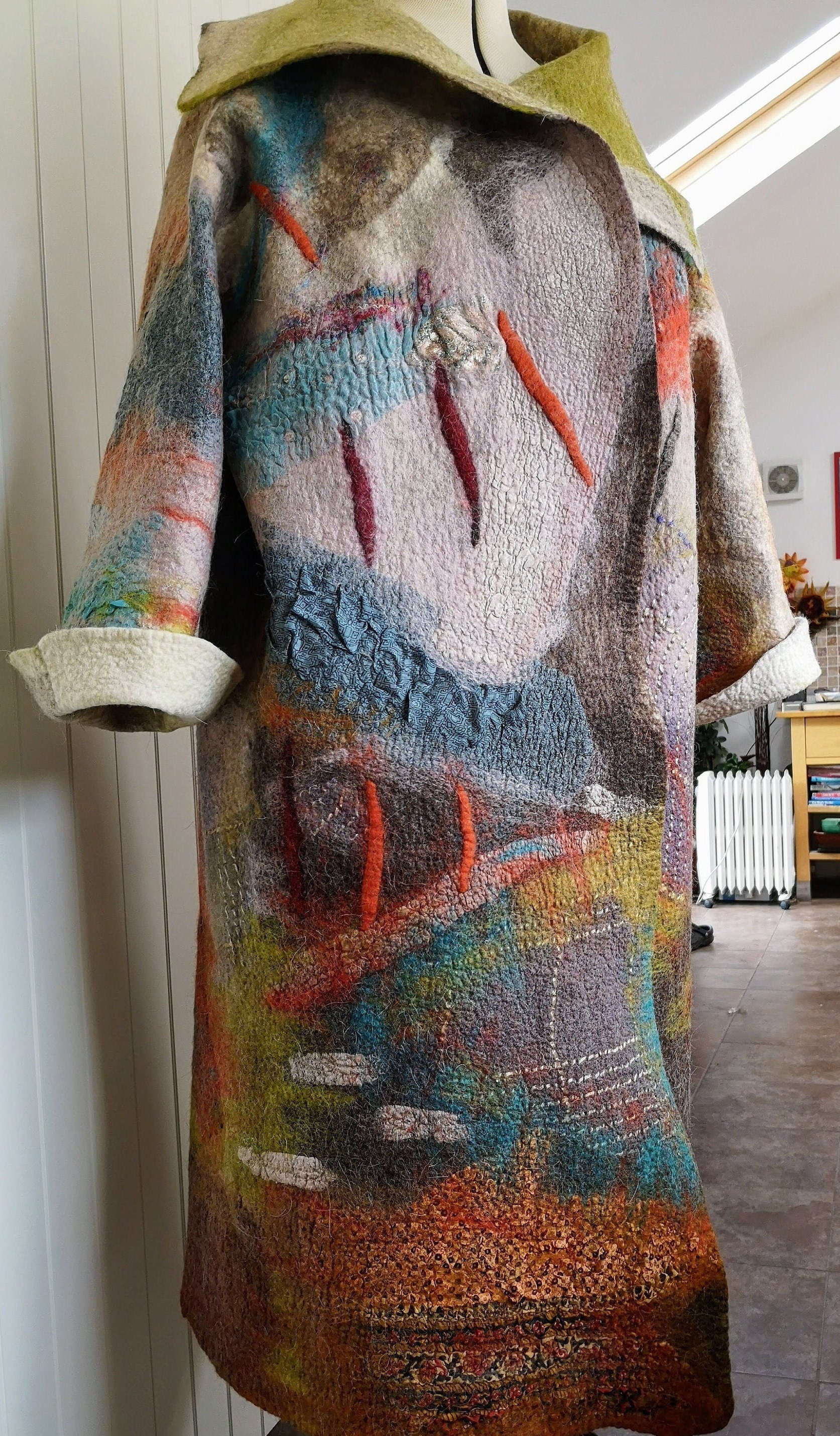 Dream Coat Fantasy Coat Wool Felted Coat | Etsy