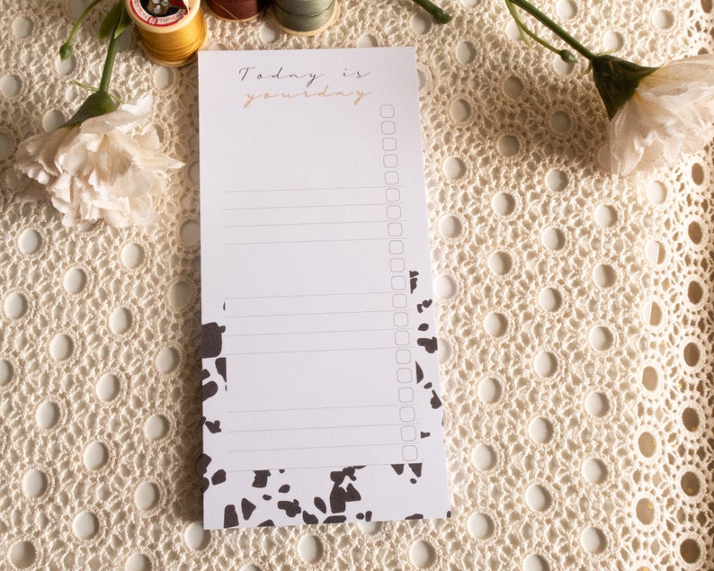Today is yourday  To Do List  Portrait notepad  A5 image 1