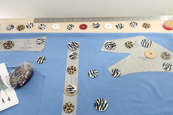 Zebra Print Sewing Pattern Weights 4 5cm Pattern Weights Etsy