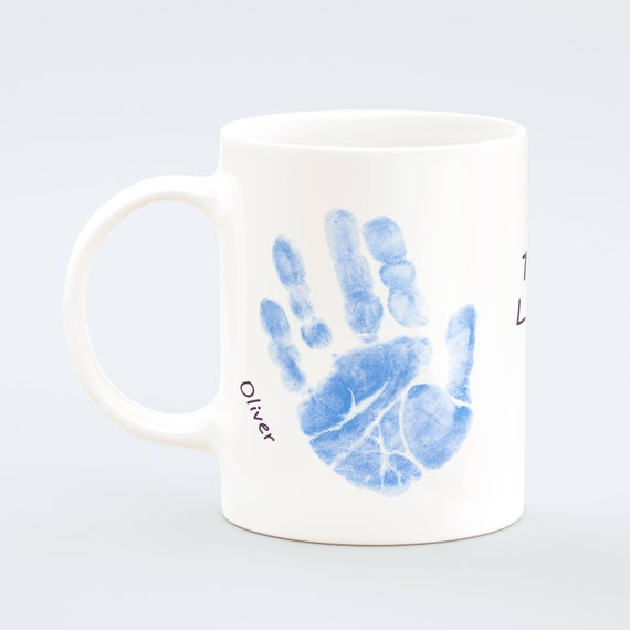 personalised handprint mugs