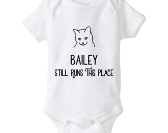 Cat Baby Onesie\u00ae Cat Baby Shower Gift Cat Romper Animal Baby Shower Gift Cat Lover Baby Gift Cat Lover Present Crazy Cat Baby Bodysuit