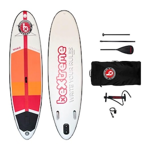 Tabla Paddle Surf Hinchable BeXtreme Whale. Sup Hinchable Unisex Stand up Paddle Surf Kit con Remo Mochila Bomba. Medidas 10,5&#39;x34 x6&quot;