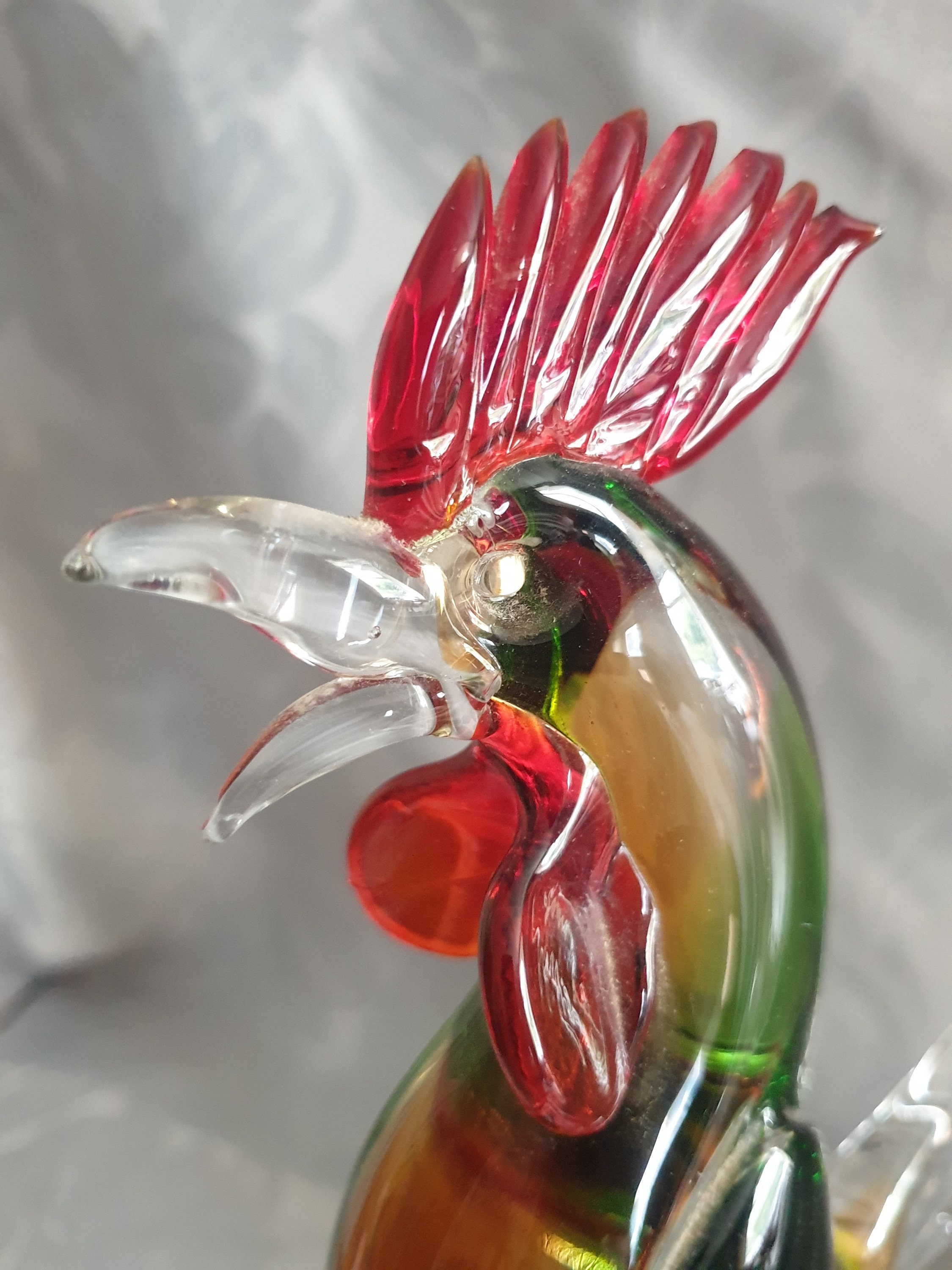 Murano Glass Rooster Murano Glass Cockerel Glass Rooster. Etsy