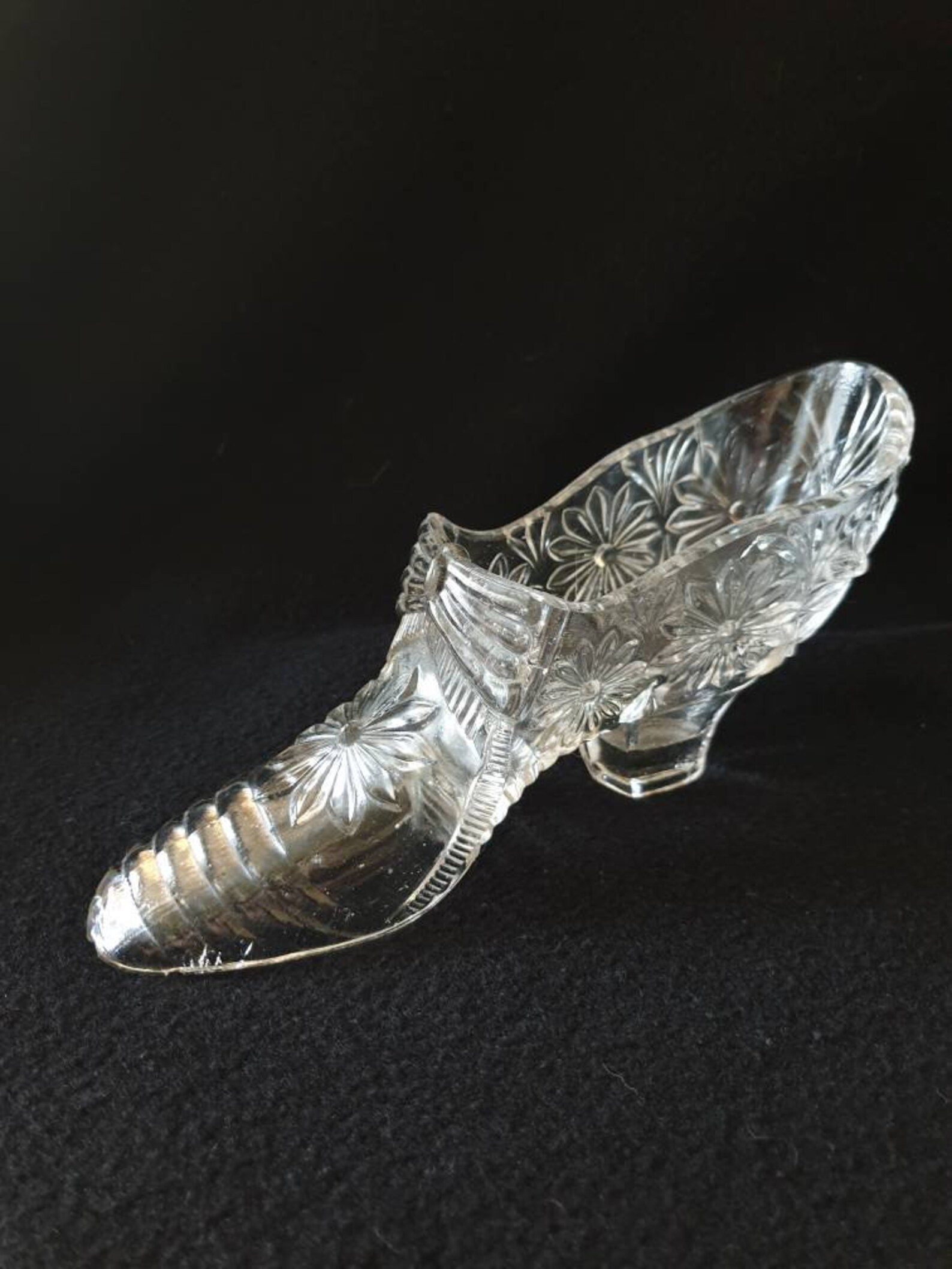 Glass Shoe Collectible Glass Shoe Decorative Glass Shoe Etsy