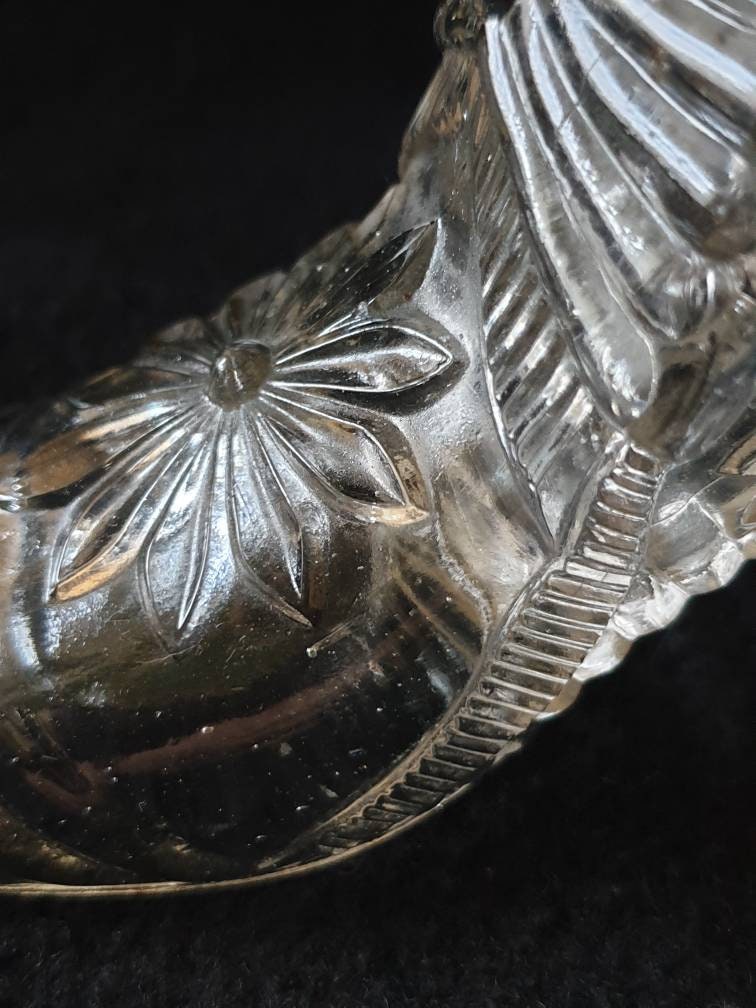 Glass Shoe Collectible Glass Shoe Decorative Glass Shoe Etsy