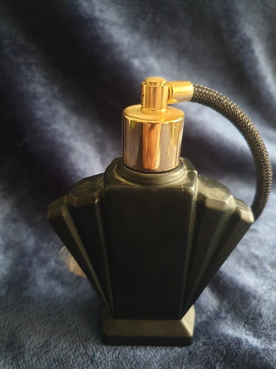 Black Satin Glass Perfume Bottle,Black Glass Perfume … Gem