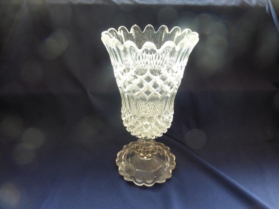 Victorian Ornamental Celery Vase Antique Glass Celery Etsy