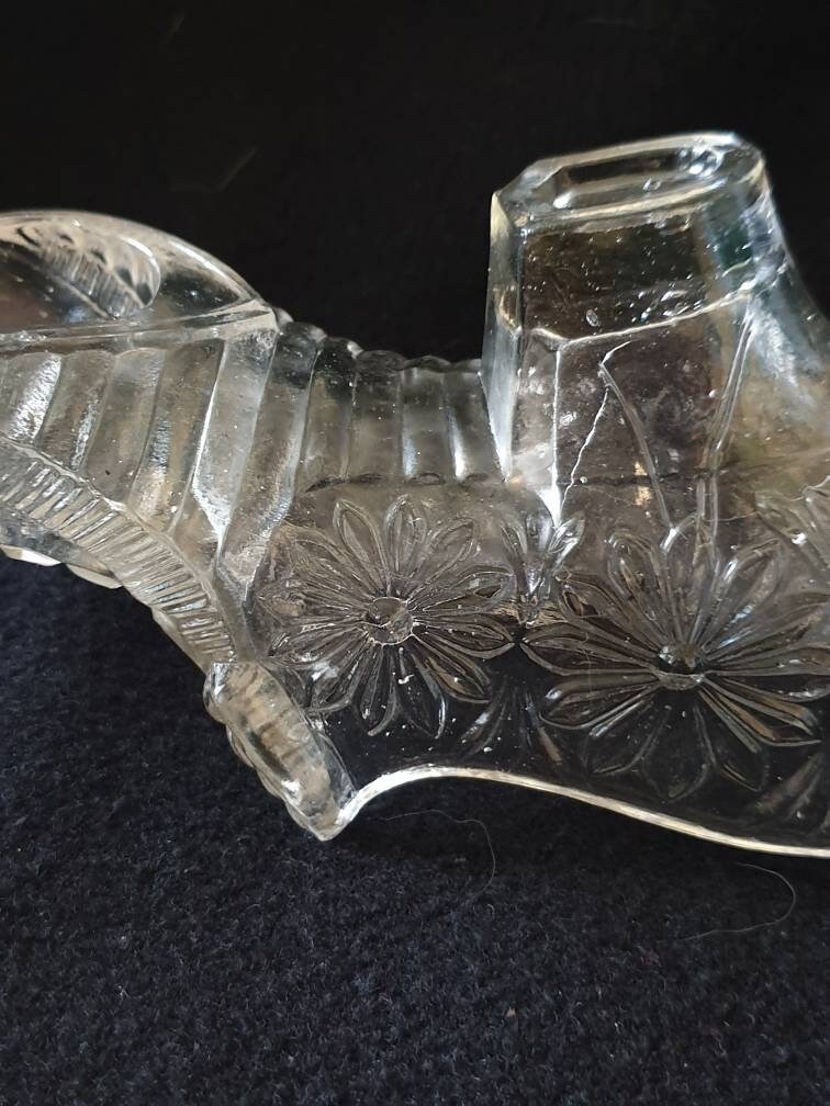 Glass Shoe Collectible Glass Shoe Decorative Glass Shoe Etsy