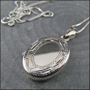 Florence médaillon en argent sterling 925 véritable avec chaîne en argent 925 en option image 7