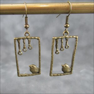 Earrings "Titmice"