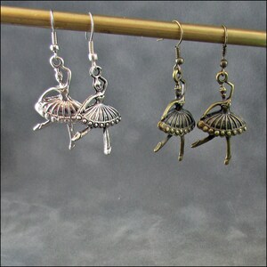 Earrings Ballerinas silvery