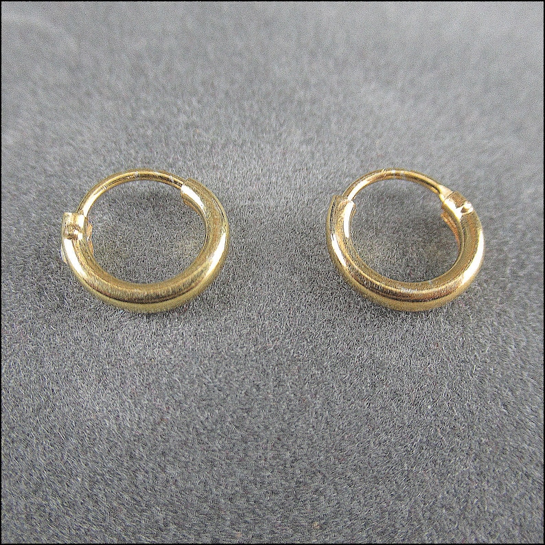 925 silver, simple hoop earrings 1.5 mm thick, 8 mm, 10 mm, 12 mm, 14 mm, 16 mm and 18 mm diameter image 5