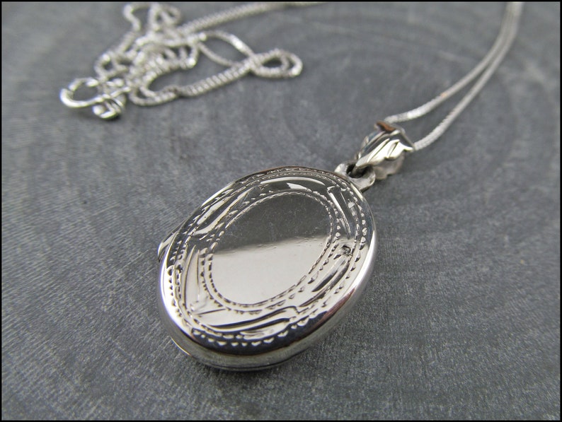 Florence médaillon en argent sterling 925 véritable avec chaîne en argent 925 en option image 3