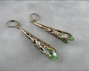 Eye-catching earrings, as if from another time.