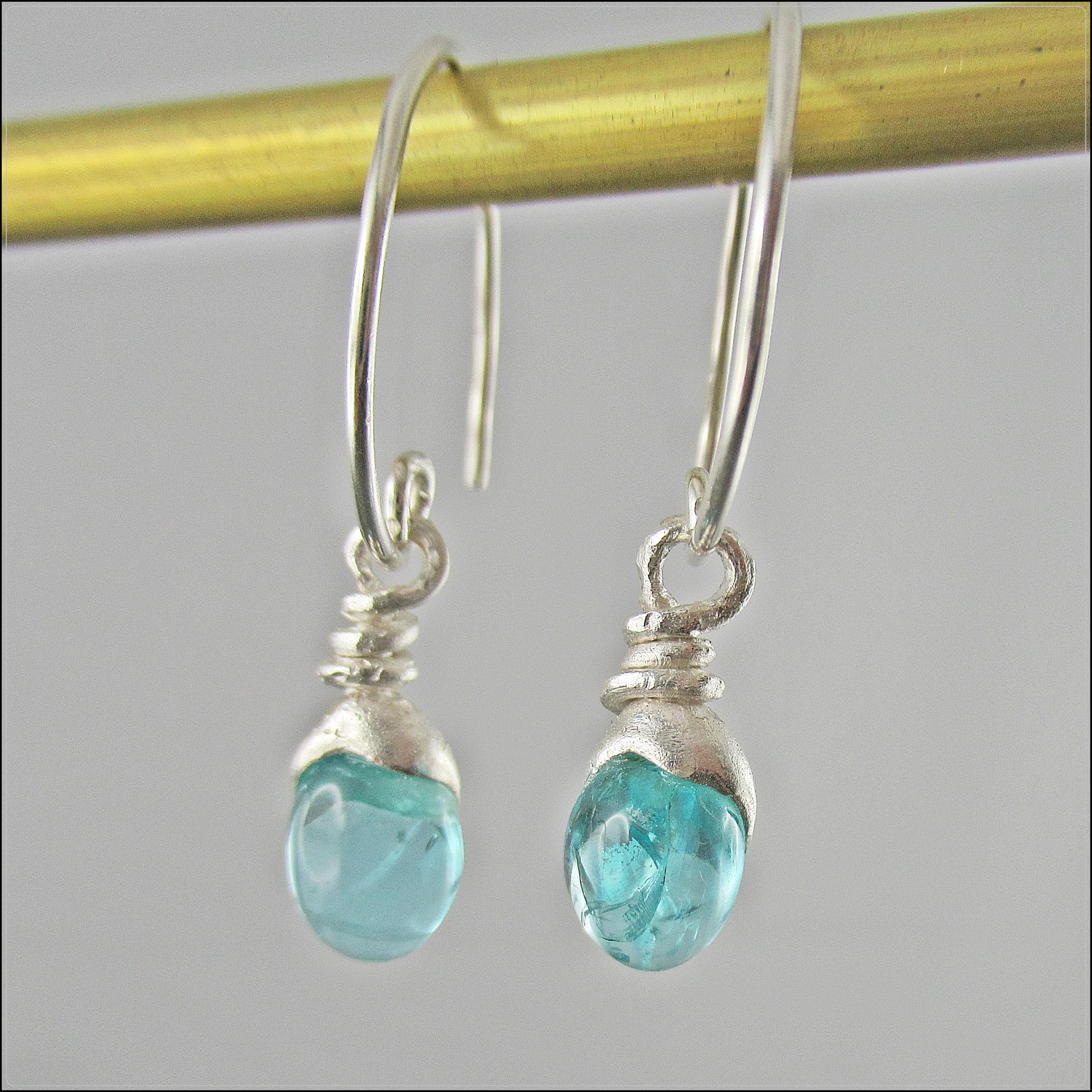Handmade Apatite Earrings – Real Silver