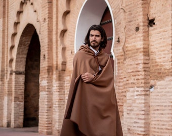 Soft Moroccan Luxury Winter Warm Cape. Long Cape. Long Winter