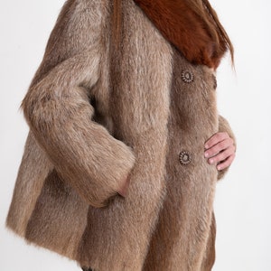 1960er Rotfuchs Pelz Mantel-Fuchs PelzJacke-Damen Fuchs Pelz-Echtfuchs Damen Mantel- Vintage Mantel