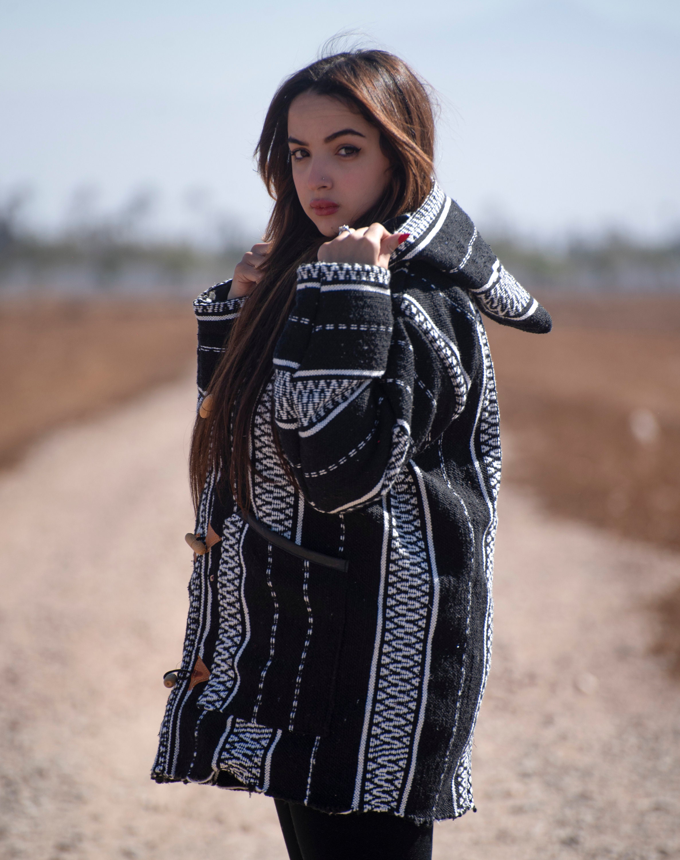 Mannen en Vrouwen vesten Kleding Gender-neutrale kleding volwassenen Jacks en jassen Handgemaakte boho Kleding Berber jurk Marokkaanse gestreepte Djellaba Vest Hoodie jas van fleece Trui Jas 