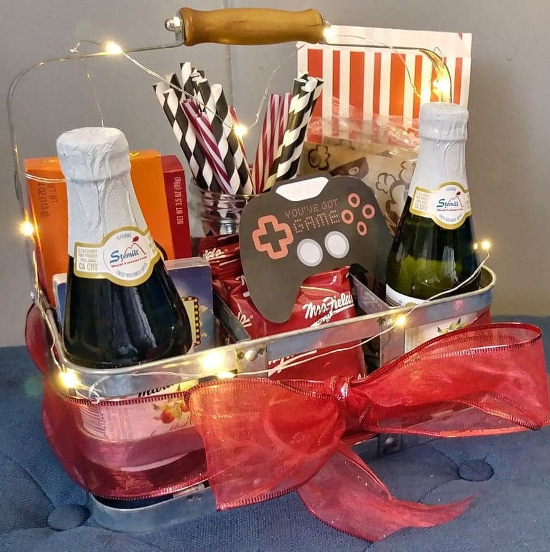 Gamer's Gift Basket Tag Valentine's Day Gift Tag - Etsy