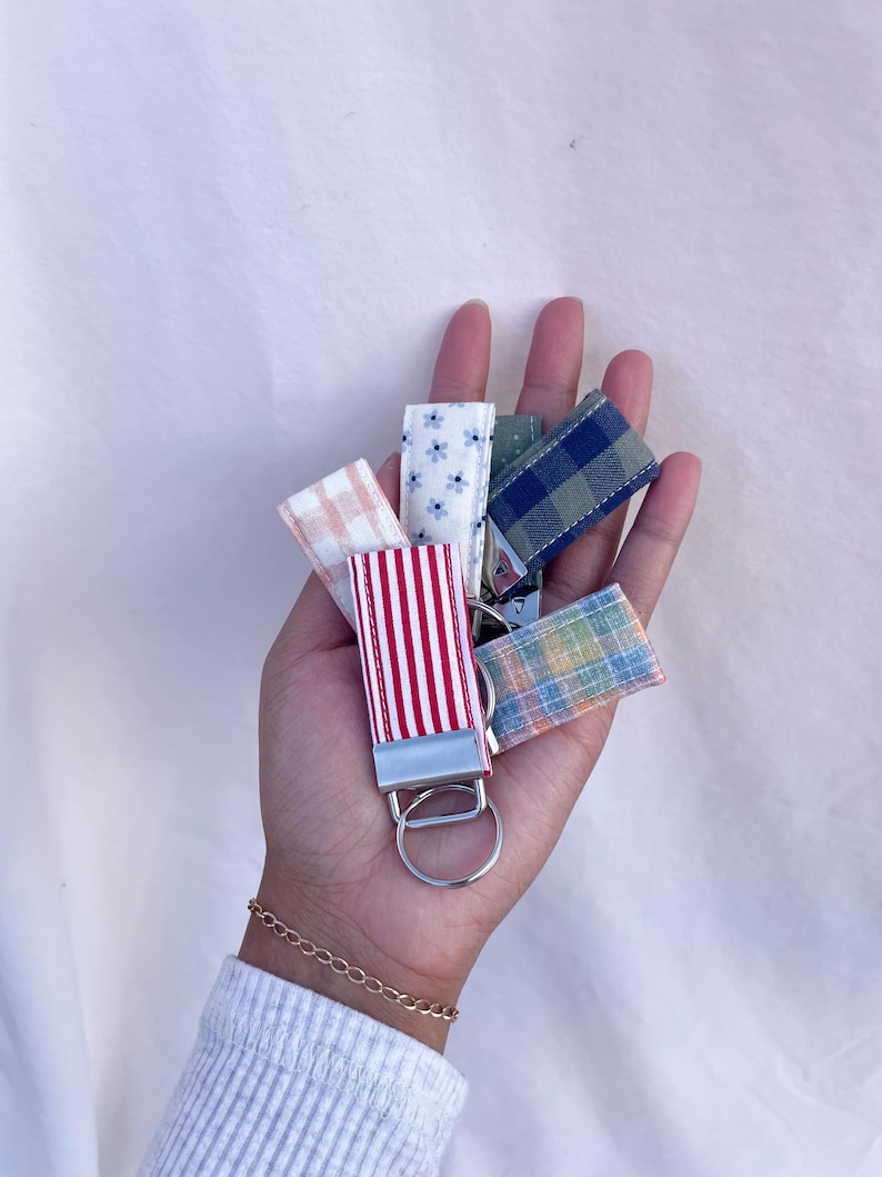 Quilted Mini Keychain | Handmade Keychain | Key Fob | Bag Charm - Etsy