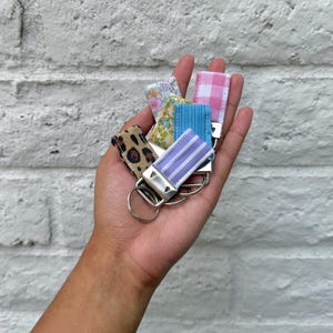 Quilted Mini Keychain | Handmade Keychain | Key Fob | Bag Charm, Bridesmaid Gift
