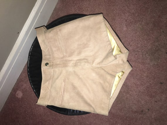 Vintage Leather Hot Pants Shorts