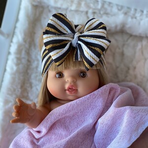 Simply Sparkle Minikane messy bow, minikane head wrap, Minikane accessories, minikane bow, minikane, messy bow head wrap
