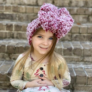 Burgundy Sherpa messy bow head wrap, sherpa headband, ear warmers, sherpa head wrap, messy bow headband, messy bow head wrap