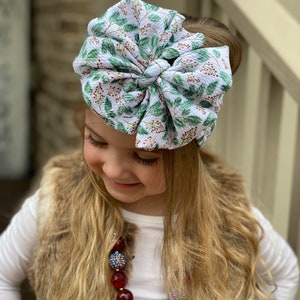 Spruce & Holly messy bow head wrap, messy bow headband, messy bow, mini messy bow, messy bow head wrap, messy head wrap