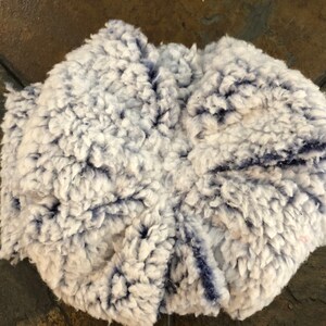 Blue Sherpa messy bow head wrap, sherpa headband, ear warmers, sherpa head wrap, messy bow headband, messy bow head wrap, winter ear warmer