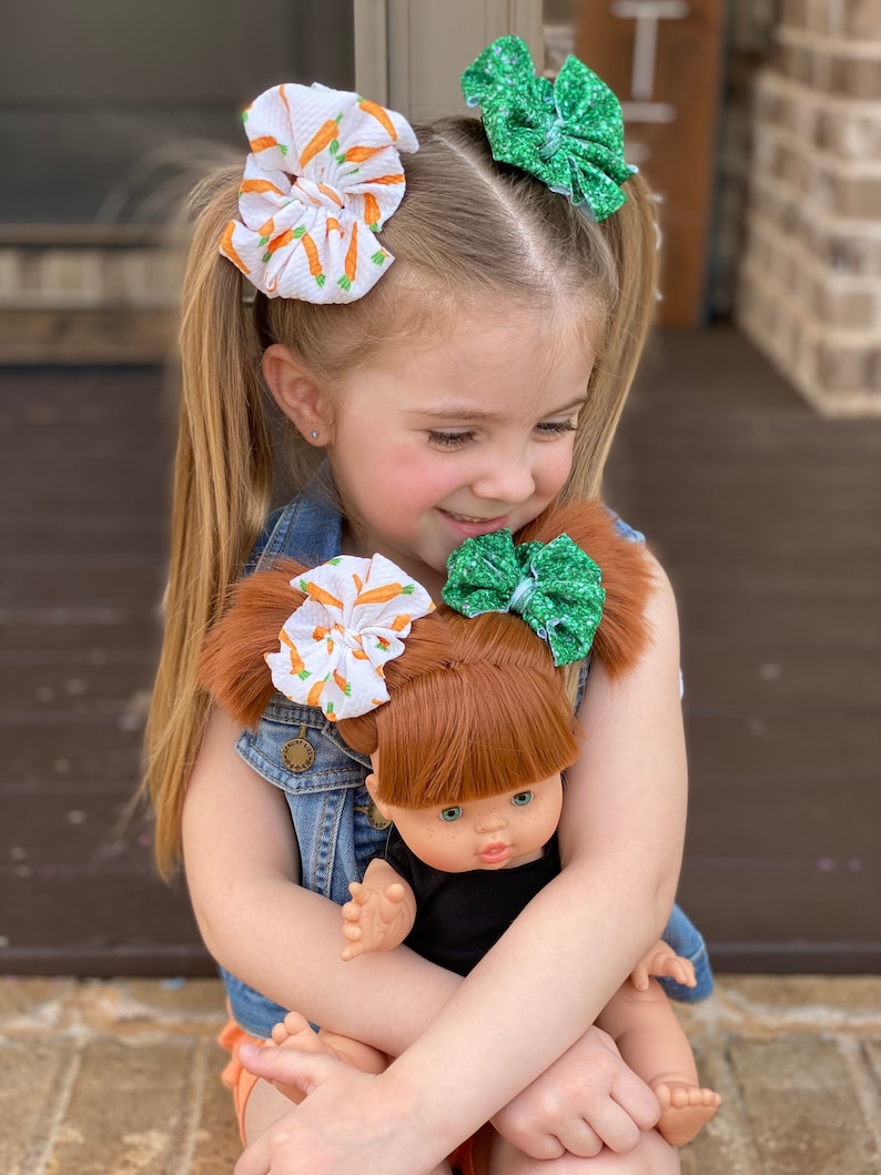 messy bow headband Cottontail Crunch piggy set mini messy bow messy bow headband baby headband piggies