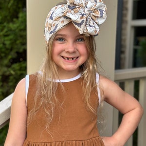 Ghosts & Bats messy bow head wrap, messy bow headband, messy bow, mini messy bow, messy head wrap, head wrap, halloween