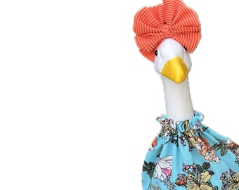 Porch Goose handmade Summer Floral outfit, goose accessories, porch goose, goose fashion, goose outfit, summer outfit