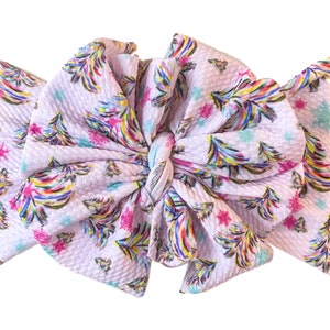 Whimsical Winter messy bow head wrap, messy bow headband, messy bow, mini messy bow, messy bow head wrap, messy head wrap, Christmas bow