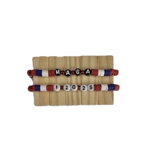 MAGA Armband, Armband, Trump Armband, Trump, Armschmuck stapelbar, MAGA, 45, patriotisches Armband, patriotisch, Präsident