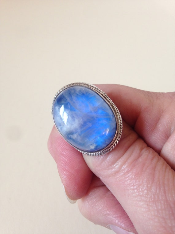 REDUCED-Blue Sheen Labradorite Sterling Silver 92… - image 4