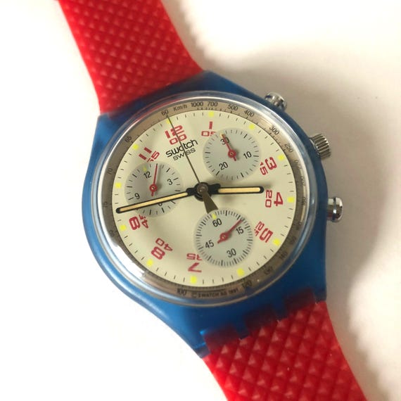 1992 SCN103 JFK Swatch Chronograph, New Never Worn, New  display picture 3