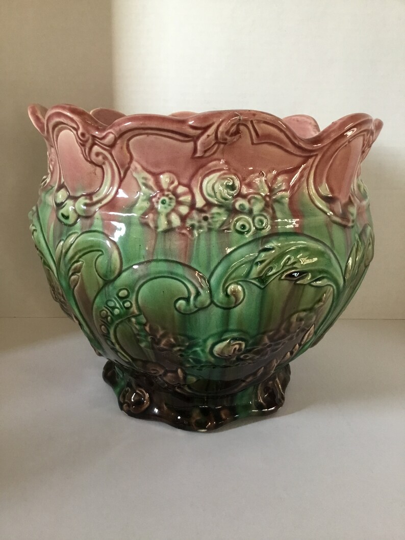 Weller Pottery 11 Large Jardiniere High Gloss Majolica | Etsy