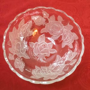 【日本製】MID WINTER ROSE ガラス製 プレート 菓子皿 Winter Rose Mikasa - Etsy