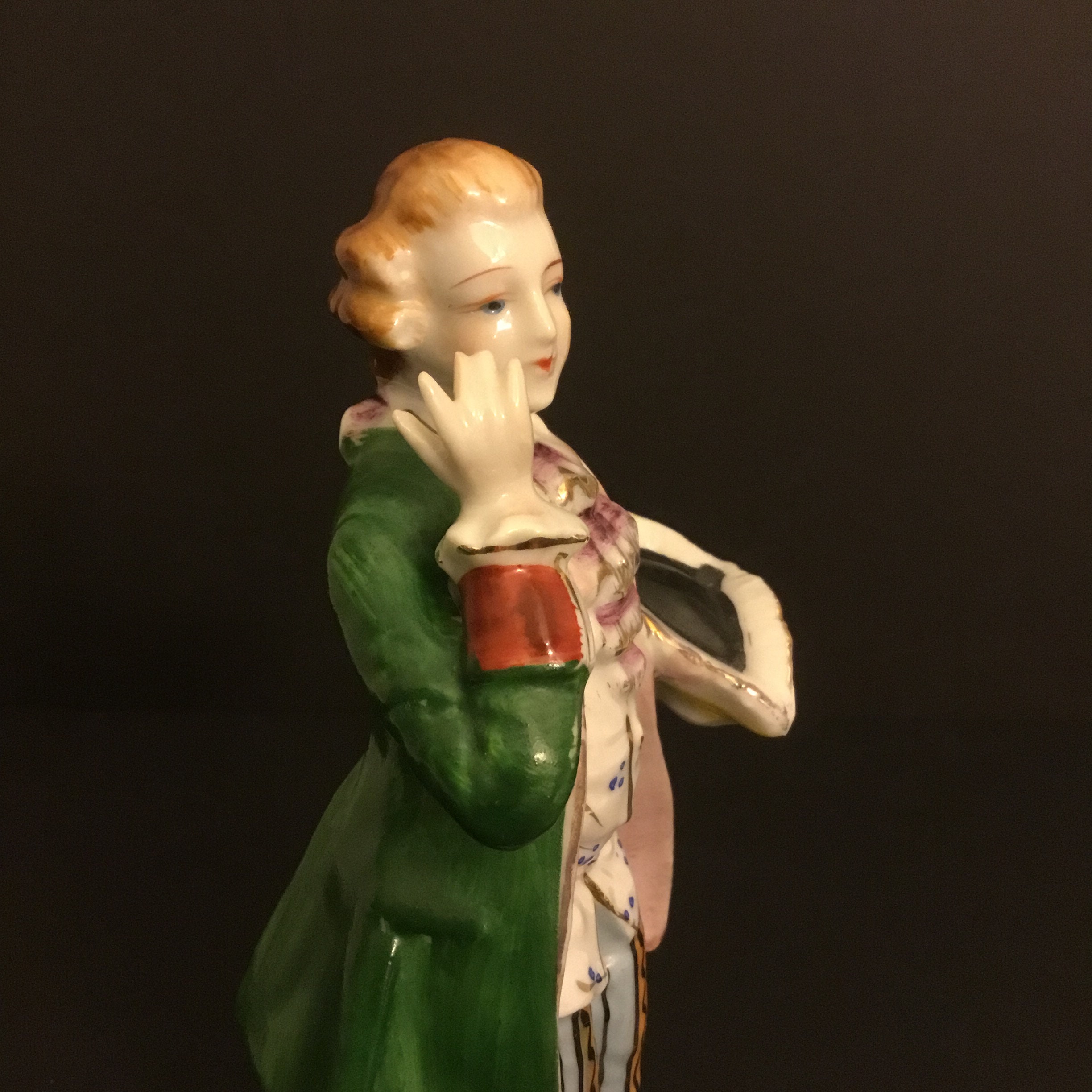 Vintage Porcelain Figurine, French Country Gentleman