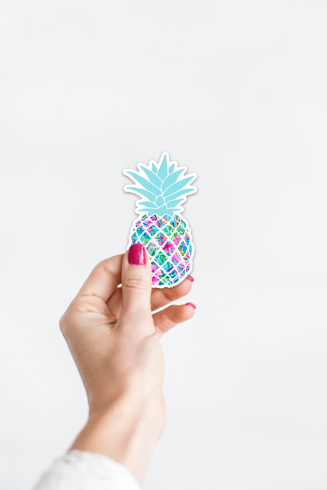 Colorful Paisley Pineapple Die Cut Sticker Laptop Sticker Etsy