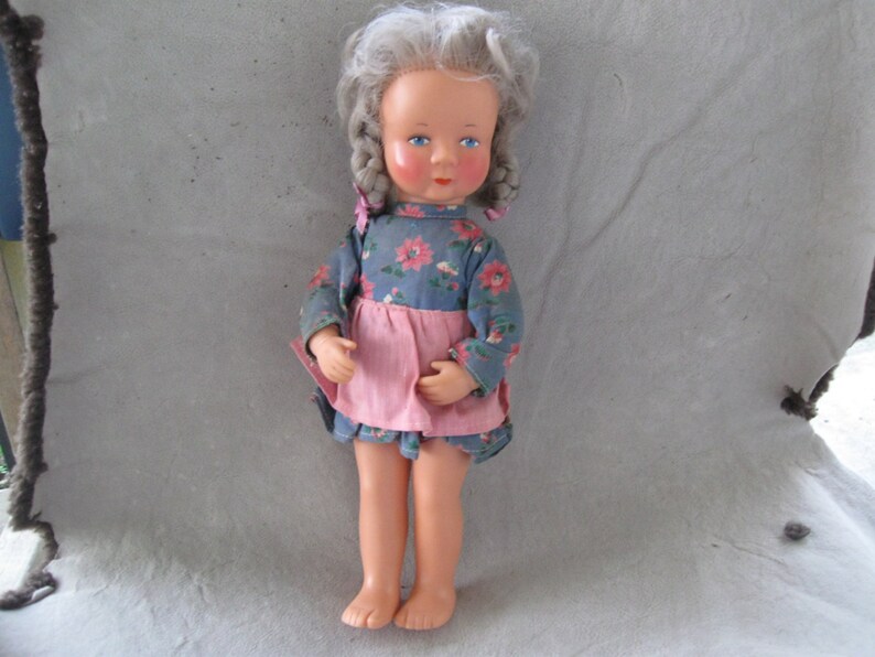 German Girl Doll Vintage Vinyl 1963 W. Goebel 12 Doll image 2