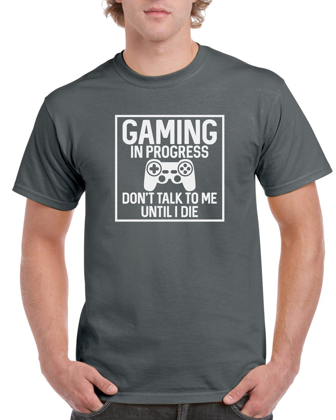 Gamer T-shirt Gaming in Progress Don't Talk to Me Until - Etsy Norway