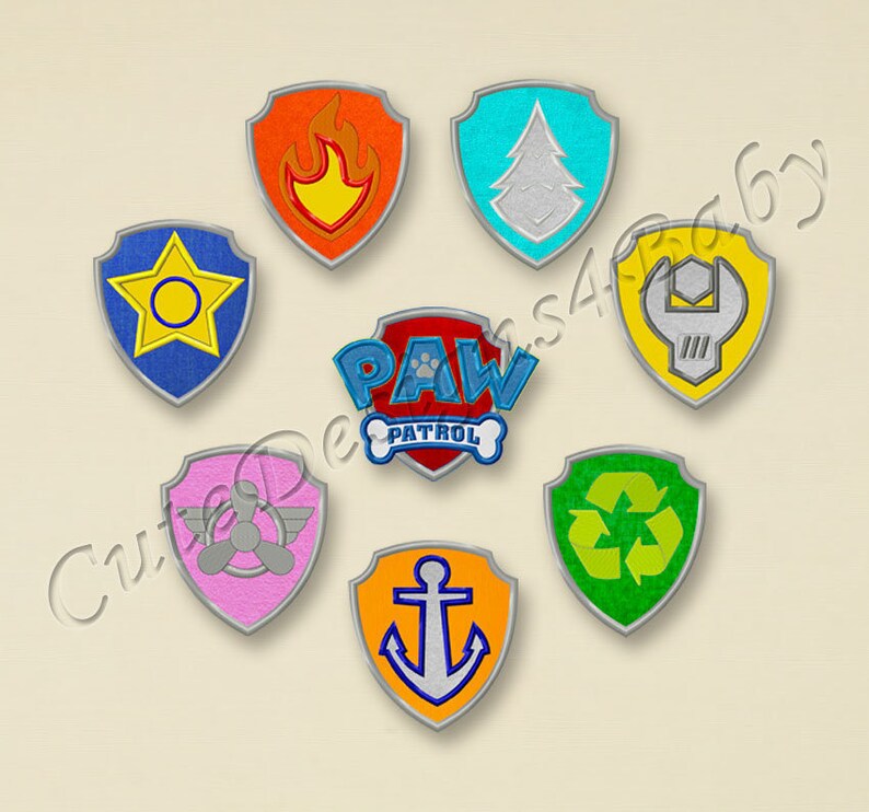 Embroidery designs for baby Paw Patrol Machine Embroidery Designs Paw Patrol Marshall applique embroidery design Instant download #003